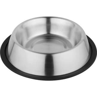 Comedero para perros acero inoxidable 17,50 cm 1 unidad -