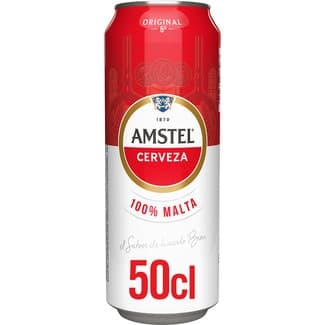 Cerveza rubia 100% Malta lata 50 cl -