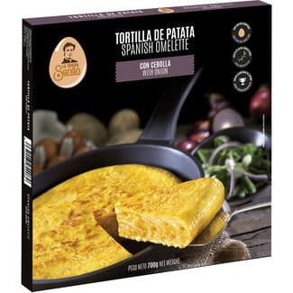 Tortilla de patata con cebolla sin gluten envase 700 g -