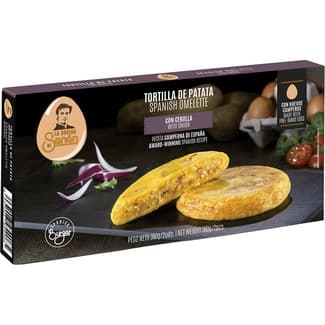 Tortilla de patata con cebolla lista en 5 minutos sin gluten envase 360 g -