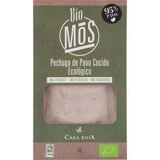 Casa Boix pechuga de pavo cocido ecológico en lonchas envase 80 g -