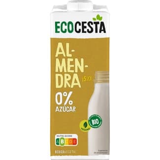 Bebida de almendra ecológica 0% azúcar y vegana brik 01 l -