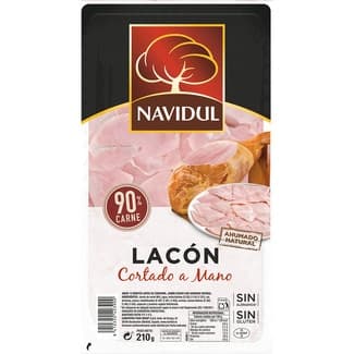 Lacón ahumado natural cortado a mano en lascas sin gluten envase 210 g -