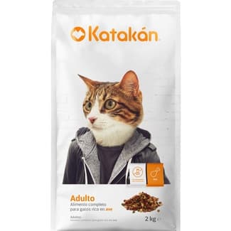 Pienso para gatos adultos con ave sin colorantes ni conservantes bolsa 2 kg -