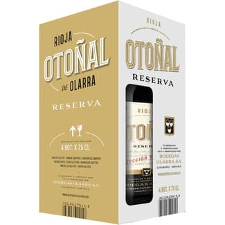 Vino tinto reserva DOCa Rioja caja 4 botellas 75 cl -