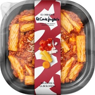 Rigatoni a la boloñesa envase 300 g -