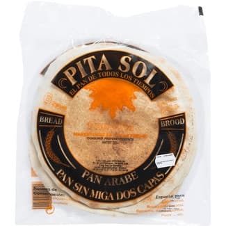 Pan árabe sin miga dos capas 6 unidades bolsa 360 g -