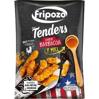 Tenders american style 100% pechuga de pollo sabor barbacoa y miel envase 250 g -