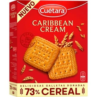 Caribbean Cream galletas doradas con 73% cereales estuche 680 g -