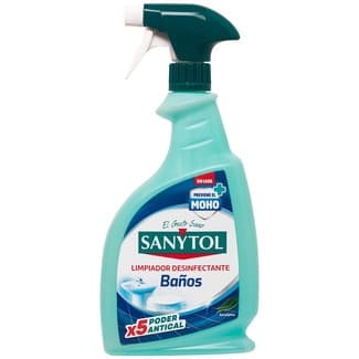 Limpiador de baño desinfectante sin lejía antical pistola 750 ml previene el moho -