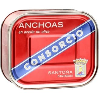Filetes de anchoa en aceite de oliva lata 252 g neto escurrido -