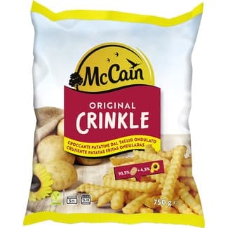 Original Crinkle patatas rizadas bolsa 750 g -