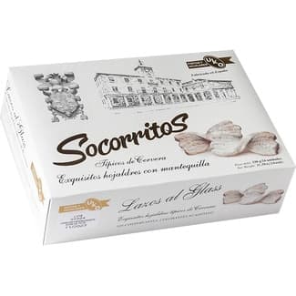 Socorritos lazos de hojaldre con mantequilla típicos de Cervera estuche 400 g -