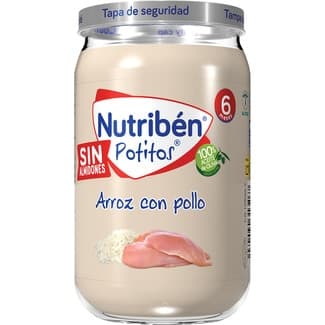 Potitos tarrito arroz con pollo sin almidones desde 6 meses tarro 235 g -