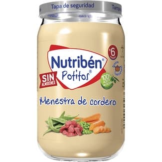 Potitos tarrito menestra de cordero sin almidones desde 6 meses tarro 235 g -