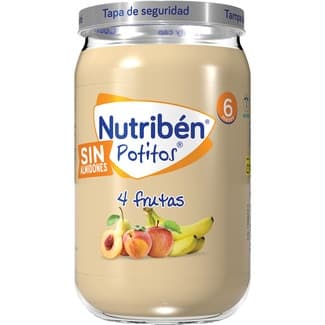 Potitos tarrito de 4 frutas sin almidones desde 6 meses tarro 235 g -