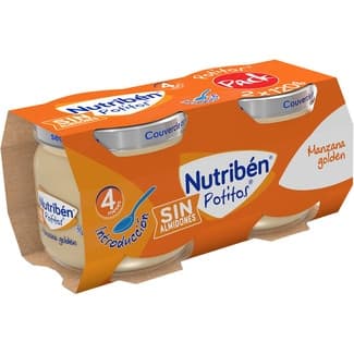 Potitos Merienda tarrito manzana golden desde 4 meses pack 2 envases 120 g -