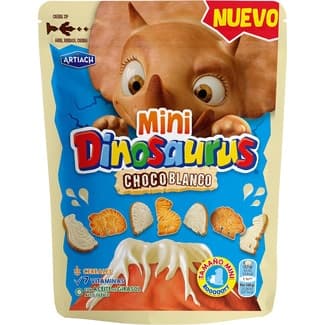 Galletas mini con chocolate blanco bolsa 100 g -