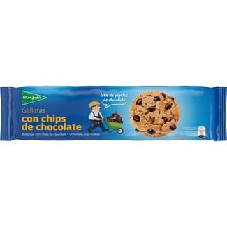 Galletas con chips de chocolate 37% de trocitos estuche 225 g -