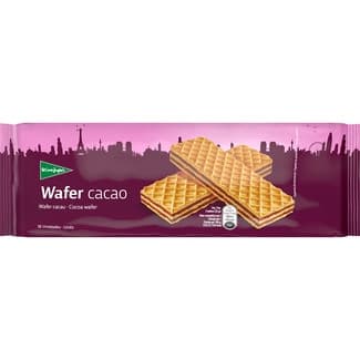 Galletas wafer rellenas de cacao paquete 200 g -