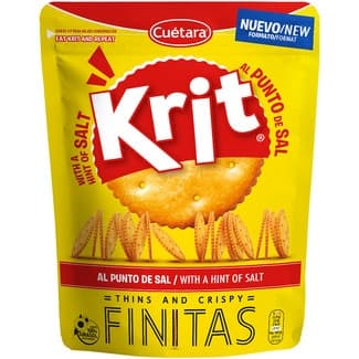 Finitas galletas saladas de aperitivo al punto de sal bolsa 150 g -