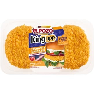 King Upp Crunchy Chicken burger meat de pollo 2 unidades x 120 g sin gluten bandeja 240 g -