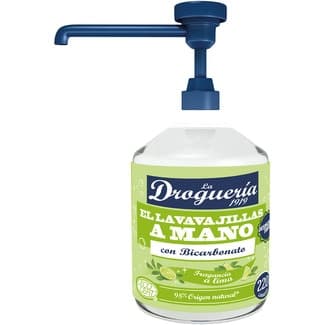 Lavavajillas a mano diluido con bicarbonato fragancia a lima dosificador 500 ml -