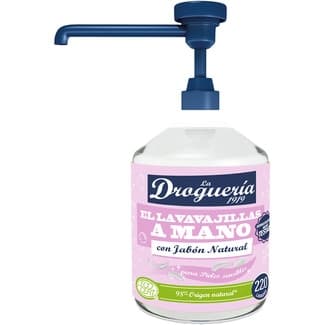 Lavavajillas a mano diluido con jabón natural dosificador 500 ml para pieles sensibles -