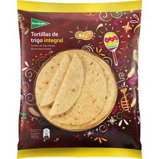 Tortillas de trigo integral 8 unidades envase 320 g -
