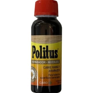 Limpiador reparador de muebles, cubre rayas y arañazos claro frasco 150 ml -