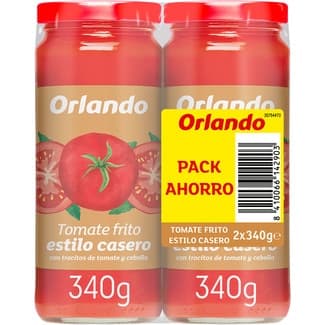 Tomate frito estilo casero sin gluten pack 2 frasco 340 g -