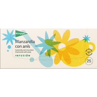 Infusión de manzanilla con anís estuche 25 bolsitas -