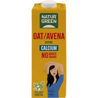 Bebida de avena con calcio ecológica sin azúcar añadido 100% vegetal brik 1 l -