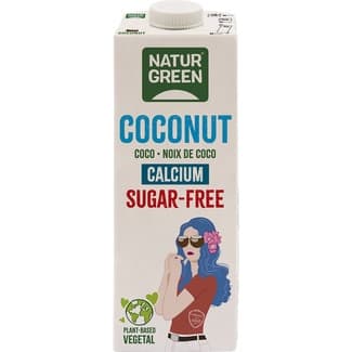 Bebida de coco con calcio ecológica sin azúcar brik 1 l -
