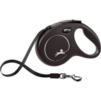 New Classic correa extensible para perros negra talla M 5 m 1 unidad -
