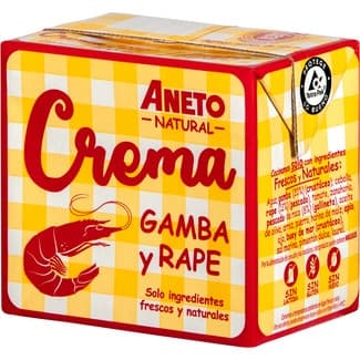 Crema de gamba y rape sin gluten sin lactosa brik 500 ml -