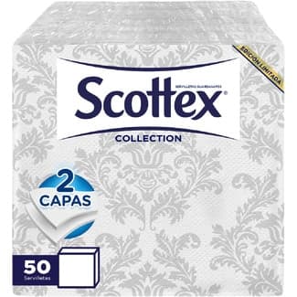 Servilletas collection 2 capas 33x33 cm paquete 50 unidades modelos surtidos variados, según existencias -