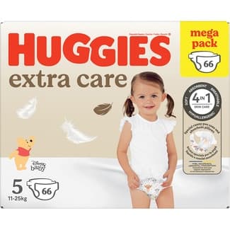 Pañales hipoalergénicos Extra Care Disney con cuidado de la piel 11-25 kg bolsa 66 unidades -