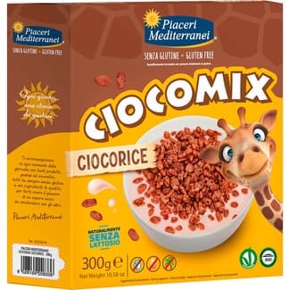 Ciocomix arroz inflado chocolateado sin gluten, sin lacstosa y sin aceite de palma envase 300 g -