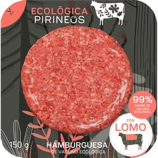 Hamburguesa de vacuno ecológico con lomo 1 unidad 150 g -