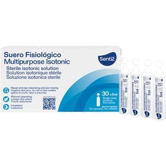 Suero fisiológico envase de 30 monodosis de 5 ml -