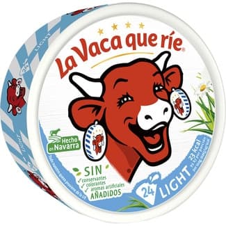 Queso fundido light 24 porciones caja 375 g pack ahorro -
