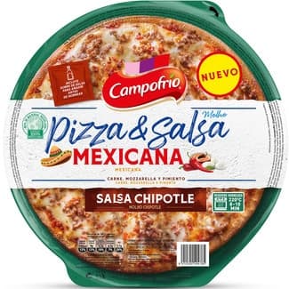 Pizza mexicana con salsa chipotle envase 400 g -