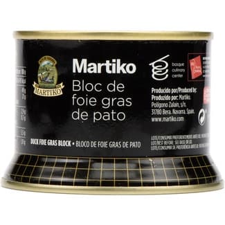 Bloc de foie gras de pato sin gluten lata 130 g -