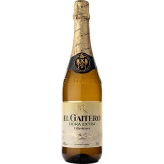 Sidra achampanada extra etiqueta dorada botella 75 cl -