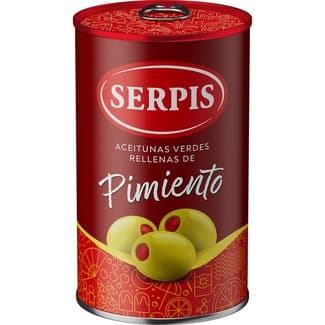 Aceitunas rellenas de pimiento Sin Gluten lata 130 g neto escurrido -