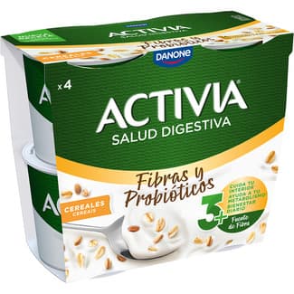 Fibras y Probióticos bífidus con cereales pack 4 unidades 115 g -