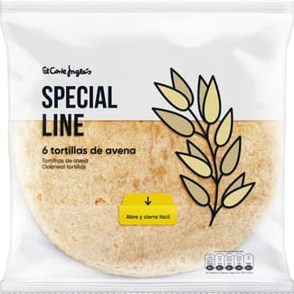 Tortillas de avena 6 unidades bolsa 360 g -