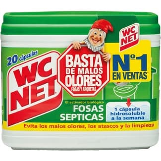Limpia tuberías fosas sépticas 20 bolsitas paquete 360 g -