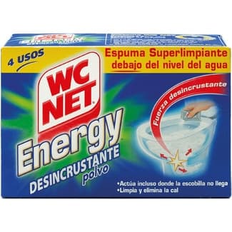 Energy desinfectante WC en polvo espuma autolimpiante caja 4 unidades -